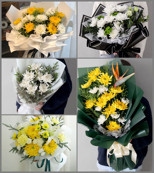贵州遵义正安县班竹乡旦坪村白事花束代送